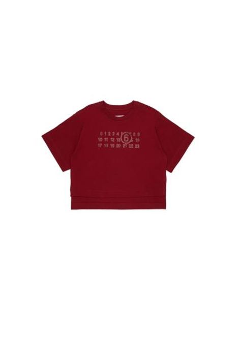 T-shirt con strass MM6 KIDS MAISON MARGIELA | M61134 MM04IM6403